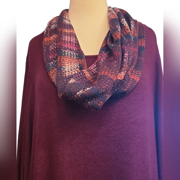 NWT AGB size 3X burgundy dress - Picture 10 of 11